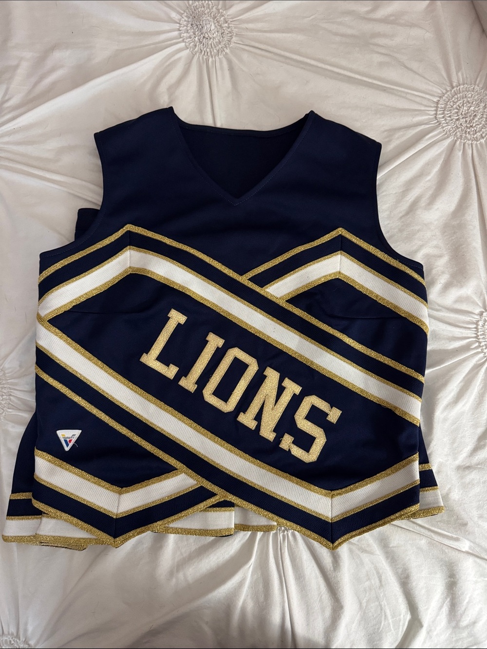 Russell Athletic Navy and Gold LIONS Cheer Shell - Picture 2 of 13